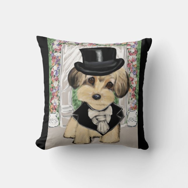 YORKIE POO CUSHION (Front)
