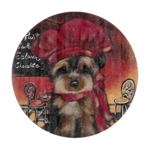 YORKIE POO CUTTING BOARD