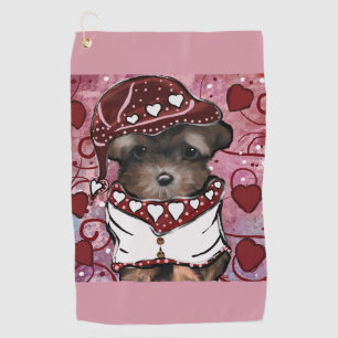 Yorkie Poo Golf Towel