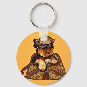 YORKIE POO KEY RING
