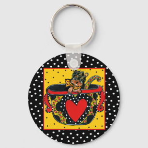 Yorkie Poo Key Ring