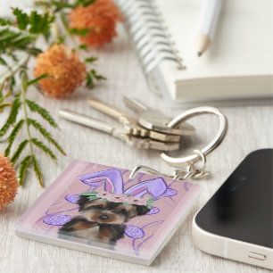 Yorkie Poo Key Ring