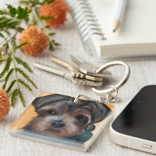 YORKIE POO           KEY RING (Front Right)