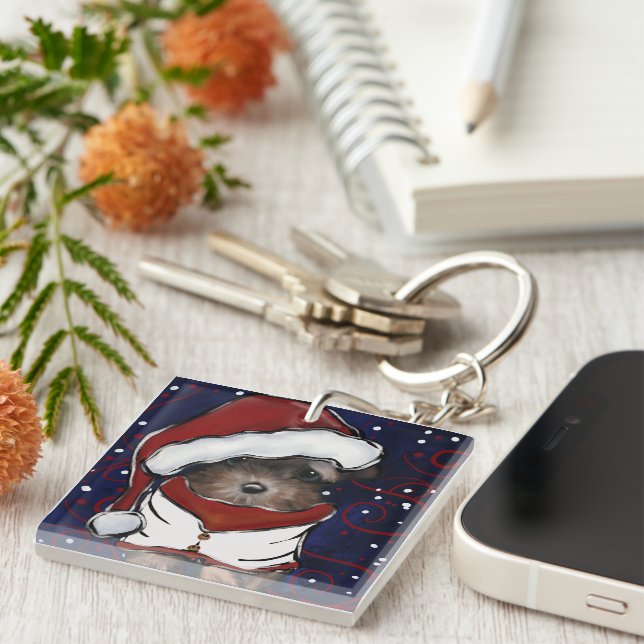 Yorkie Poo Key Ring (Front Right)
