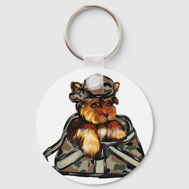 YORKIE POO KEY RING (Front)