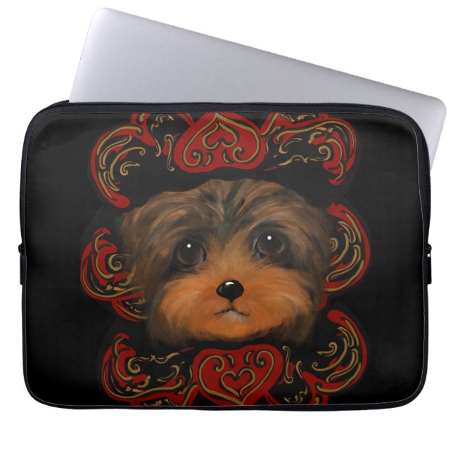 YORKIE POO    LAPTOP SLEEVE (Front)