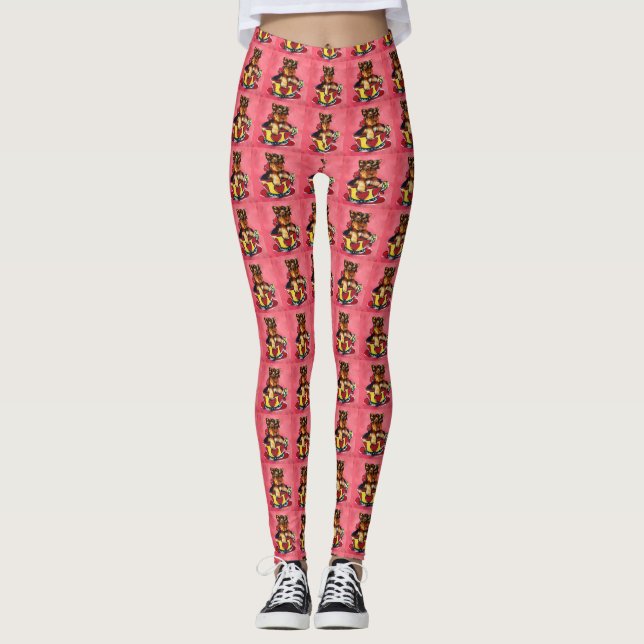 Yorkie Poo Leggings (Front)