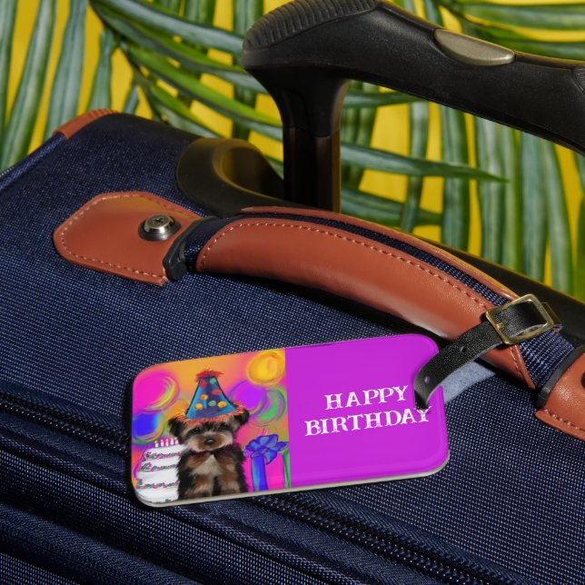 YORKIE POO          LUGGAGE TAG (Front Insitu 3)