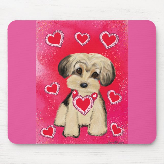 YORKIE POO MOUSE MAT (Front)