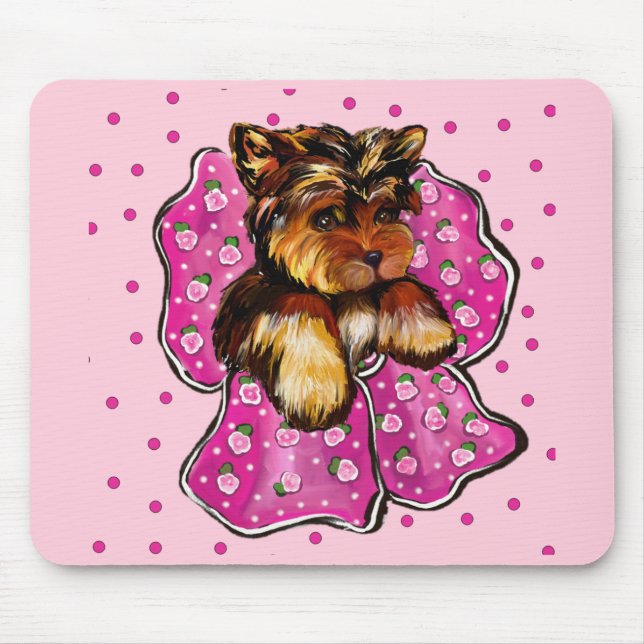 Yorkie Poo Mouse Mat (Front)