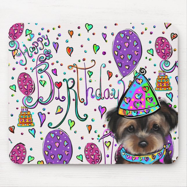 Yorkie Poo Mouse Mat (Front)