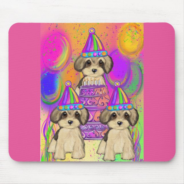 Yorkie Poo Mouse Mat (Front)