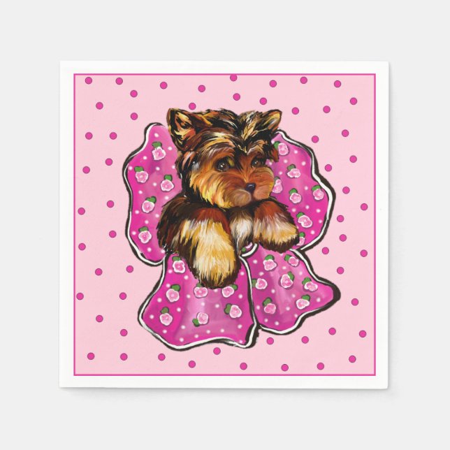 Yorkie Poo Napkin (Front)