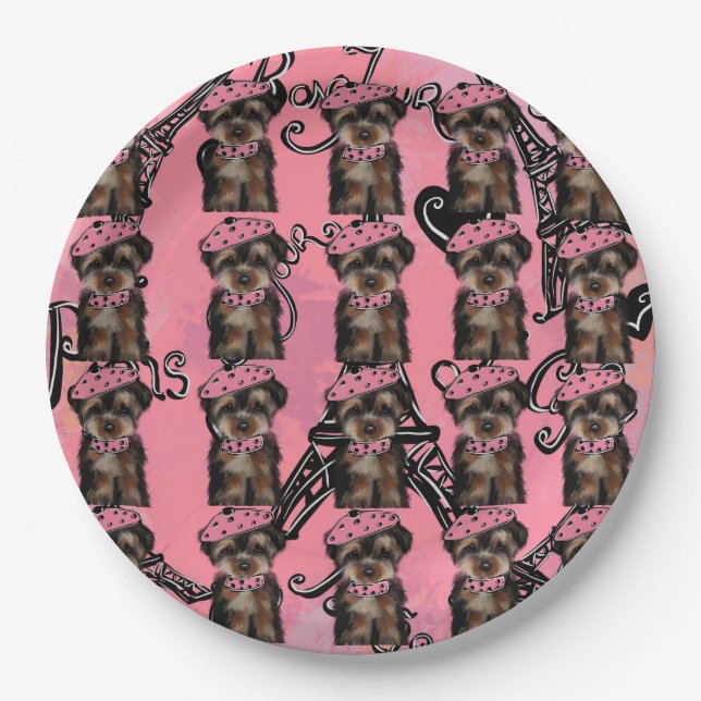 YORKIE POO             PAPER PLATE (Front)