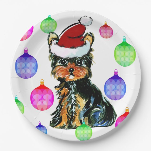 YORKIE POO PAPER PLATE (Front)