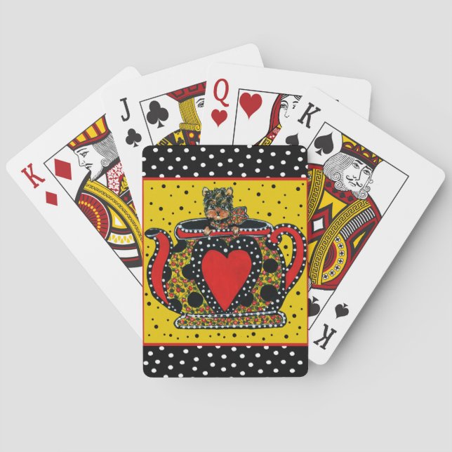 Yorkie Poo Playing Cards (Back)