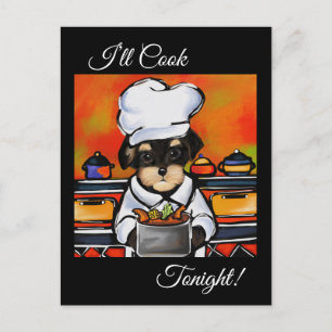 YORKIE POO   POSTCARD