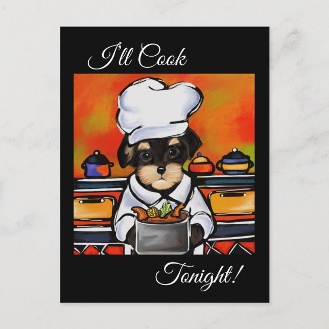 YORKIE POO   POSTCARD (Front)