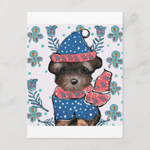 Yorkie Poo  Postcard