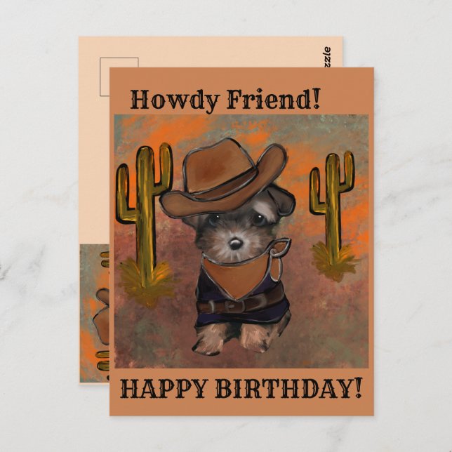 Yorkie Poo Postcard (Front/Back)