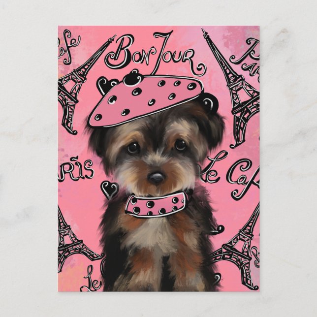 YORKIE POO          POSTCARD (Front)