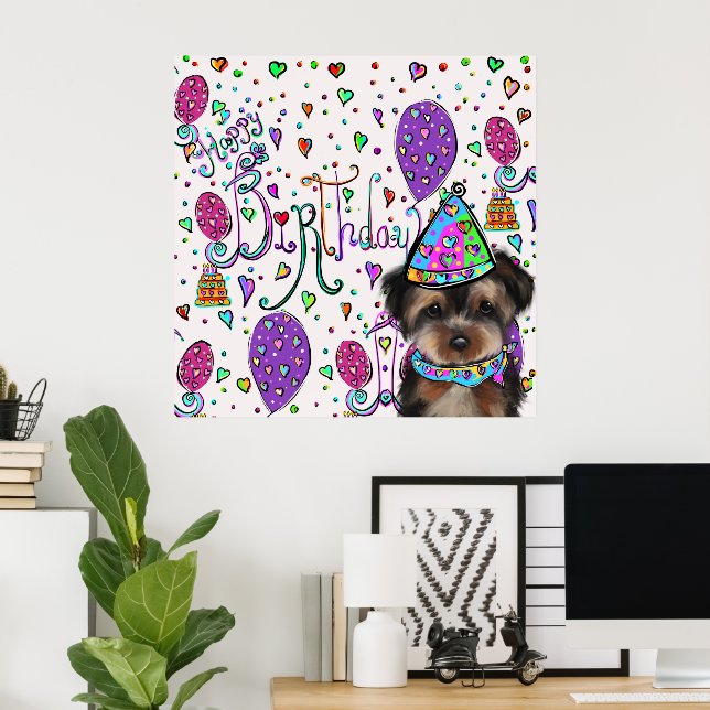 Yorkie Poo Poster (Home Office)