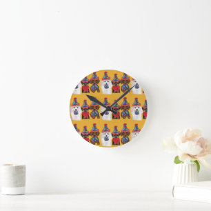 Yorkie Poo  Round Clock