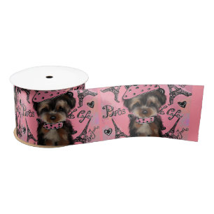 YORKIE POO             SATIN RIBBON