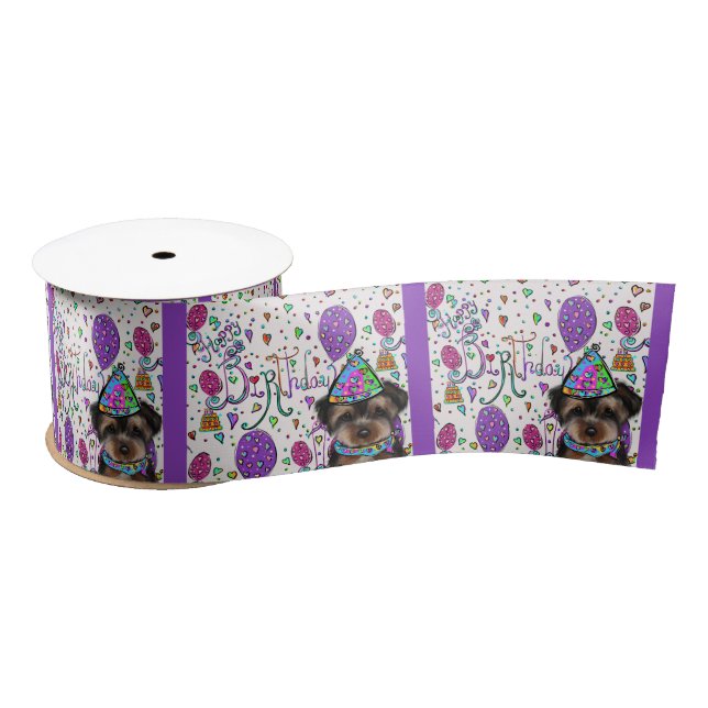 Yorkie Poo Satin Ribbon (Spool)