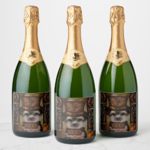 Yorkie Poo Sparkling Wine Label