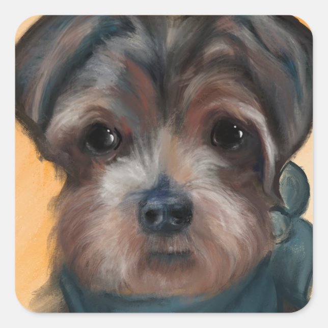YORKIE POO            SQUARE STICKER (Front)