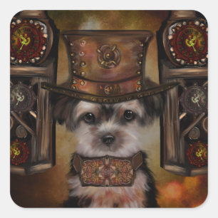 Yorkie Poo Square Sticker
