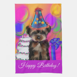 YORKIE POO             TEA TOWEL
