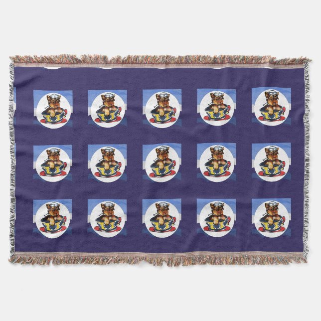 Yorkie Poo Throw Blanket (Front)