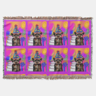 YORKIE POO         THROW BLANKET