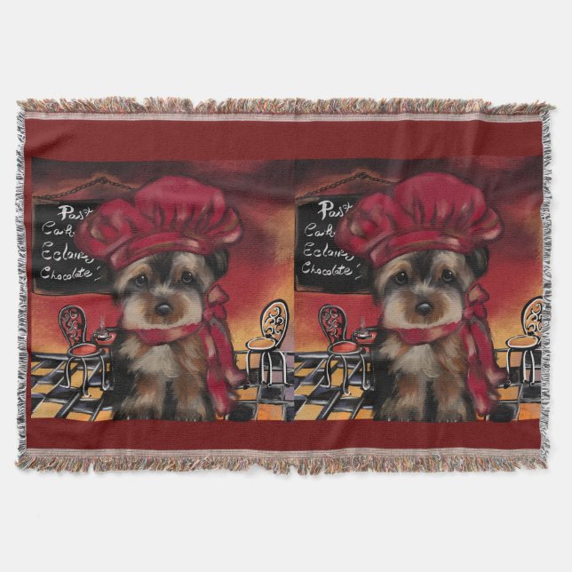 YORKIE POO    THROW BLANKET (Front)