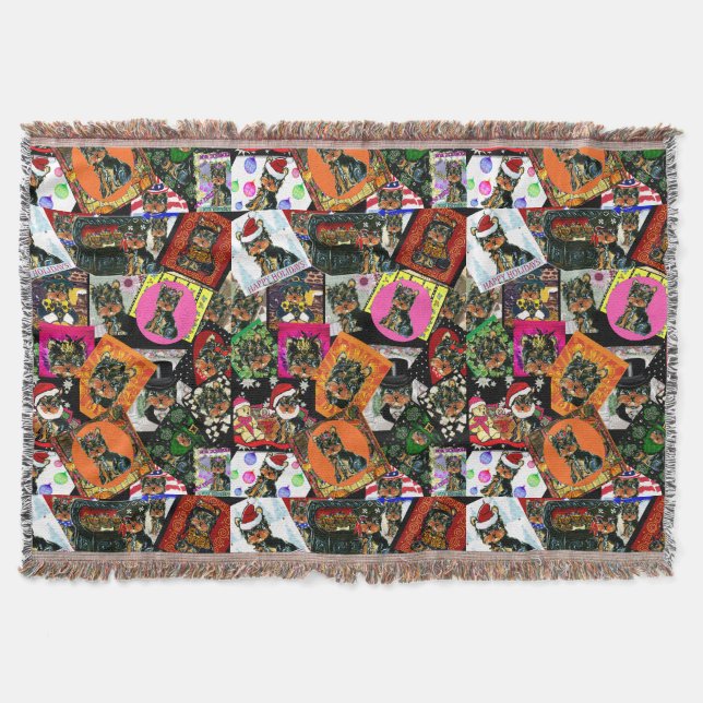YORKIE POO THROW BLANKET (Front)