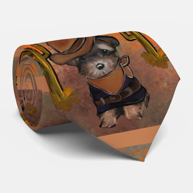 Yorkie Poo Tie (Rolled)