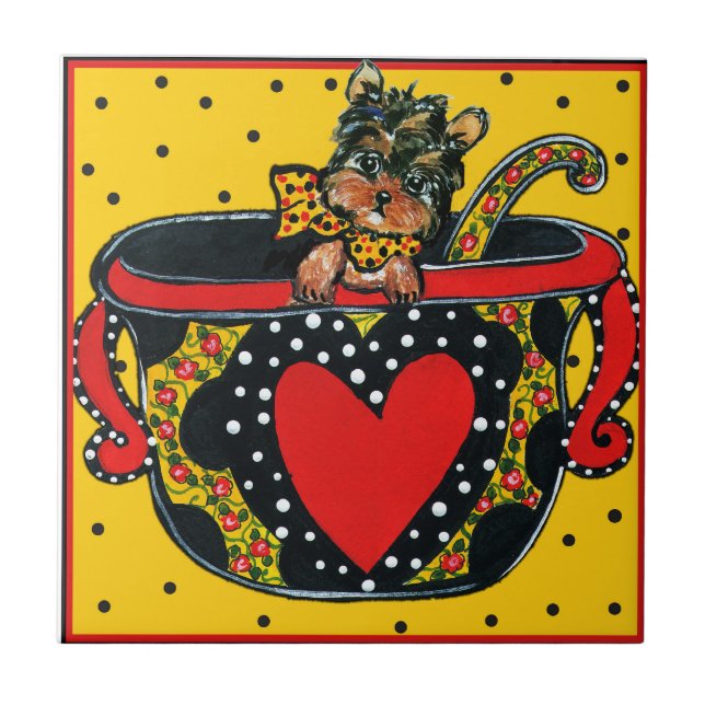 Yorkie Poo Tile (Front)