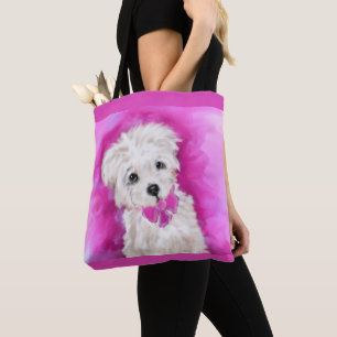 YORKIE POO TOTE BAG