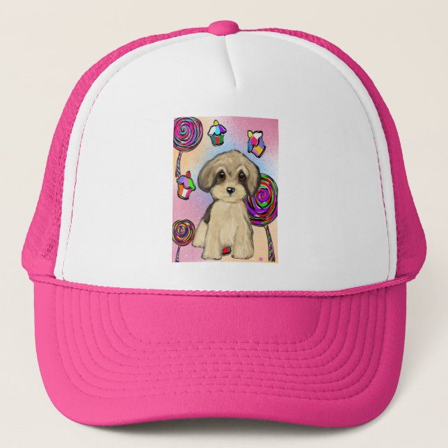 Yorkie Poo Trucker Hat (Front)
