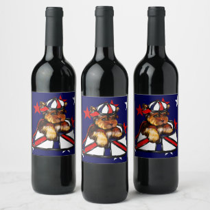 Yorkie Poo Wine Label