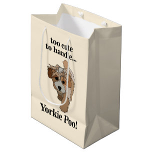 Yorkie Poo Yorkipoo Cute Dog Medium Gift Bag