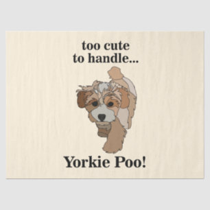 Yorkie Poo Yorkipoo Cute Dog Tissue Paper