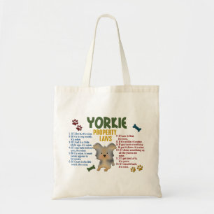 Yorkie Property Laws 4 Tote Bag