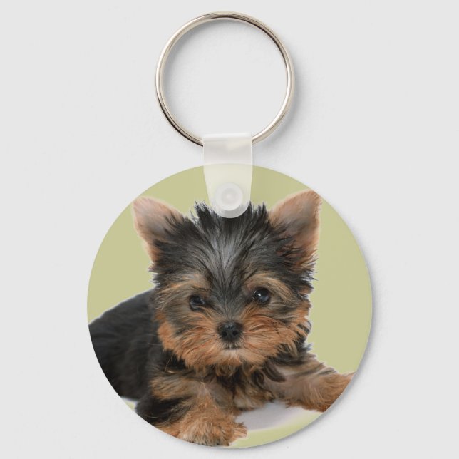 Yorkie Pup Key Ring (Front)