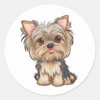 Yorkie Puppy Do Watercolor Yorkshire Terrier