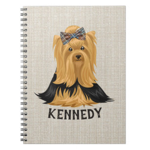Yorkie Puppy   Dog Yorkshire Terrier Personalised Notebook