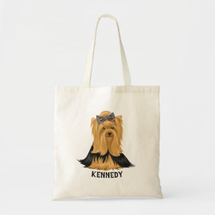 Yorkie Puppy Dog Yorkshire Terrier Personalised Tote Bag