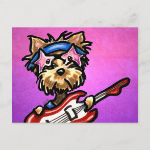 Yorkie Rocker Postcard